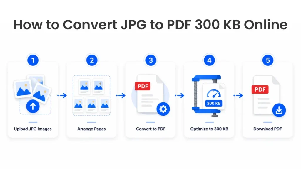 How to Convert JPG to PDF 300 KB Online
